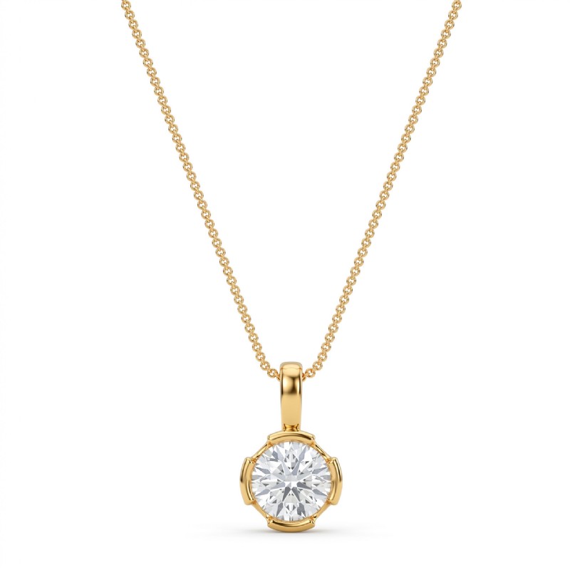  diamond Pendant 14k Gold Yellow