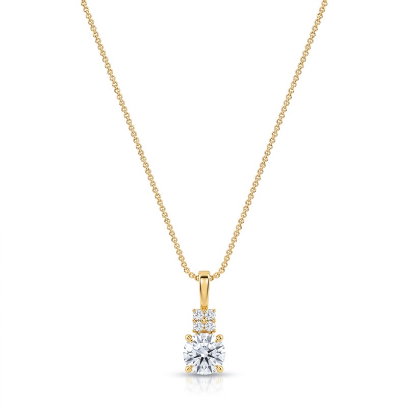  diamond Pendant 14k Gold Yellow