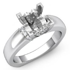 0.35 Ct Diamond Classic Solitaire Engagement Ring 14K Gold Semi Mount