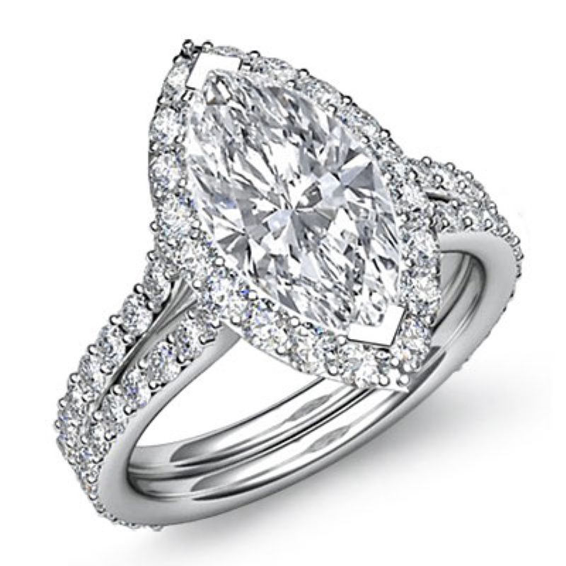  diamond Ring 14k Gold White