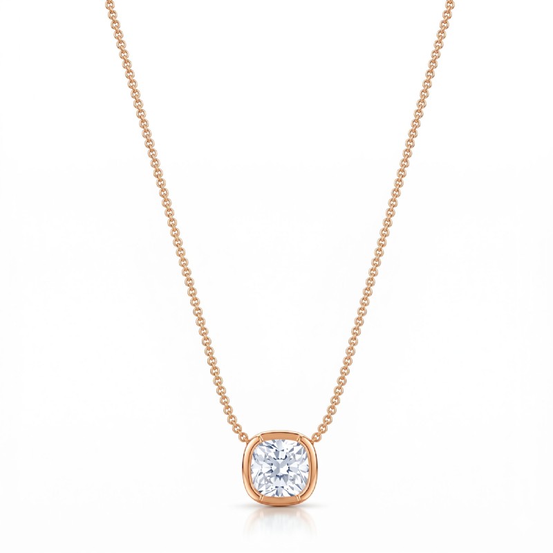  diamond Pendant 14k Rose Gold