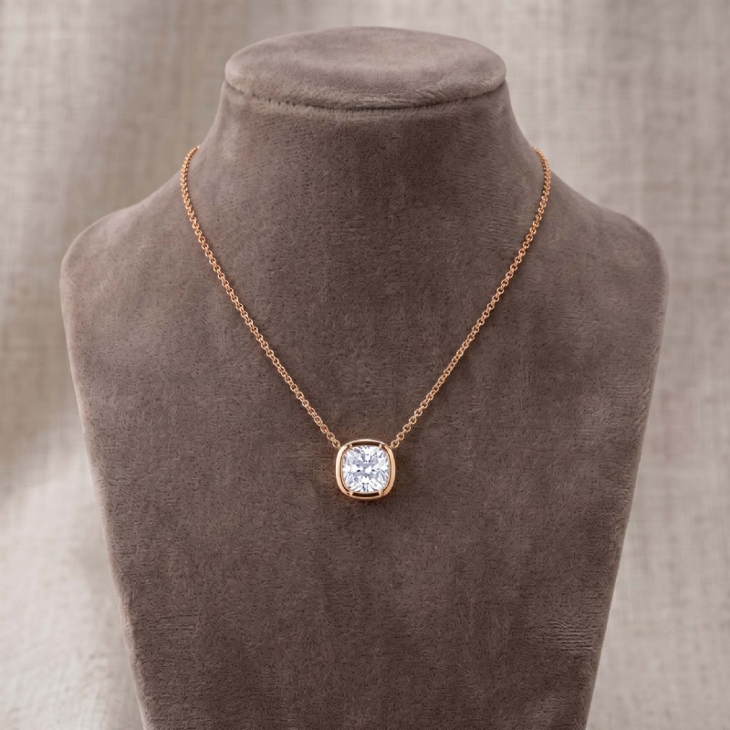  diamond Pendant 14k Rose Gold