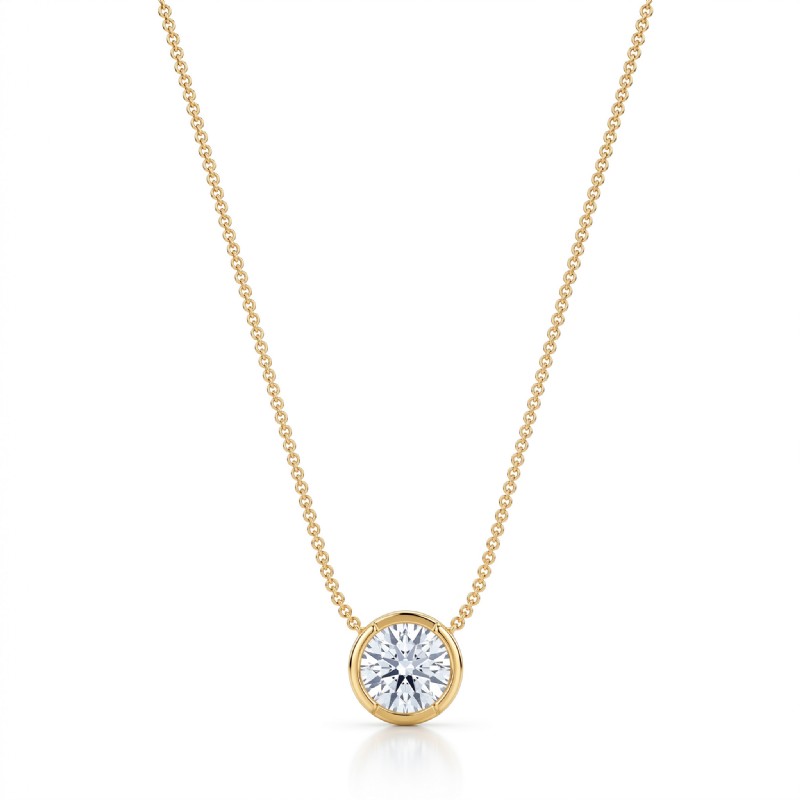  diamond Pendant 14k Gold Yellow