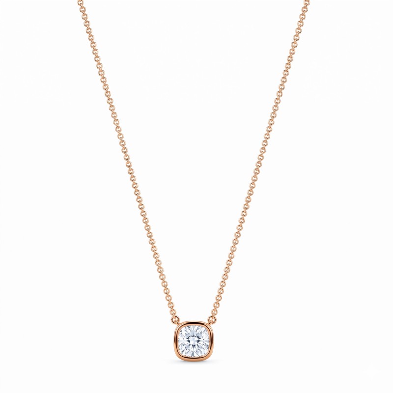  diamond Pendant 14k Rose Gold