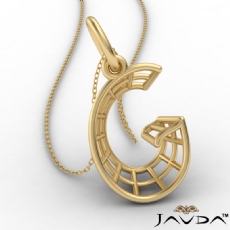 Gorgeous Wired G Pendant Necklace 18