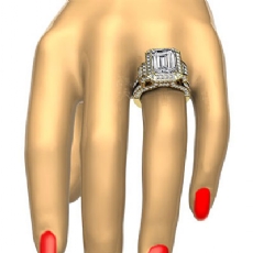  diamond Ring 18k Gold Yellow