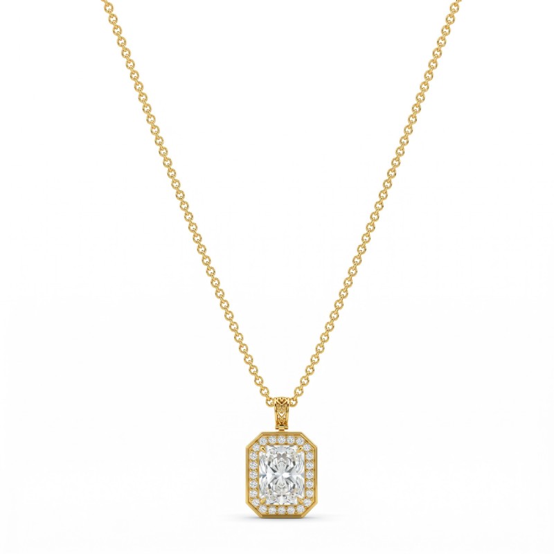  diamond Pendant 18k Gold Yellow