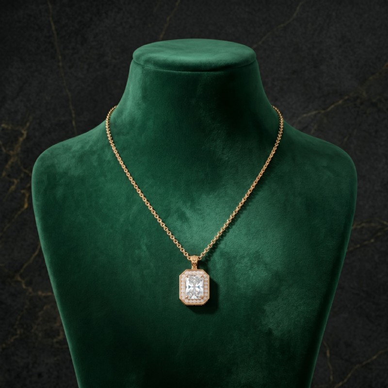  diamond Pendant 14k Rose Gold
