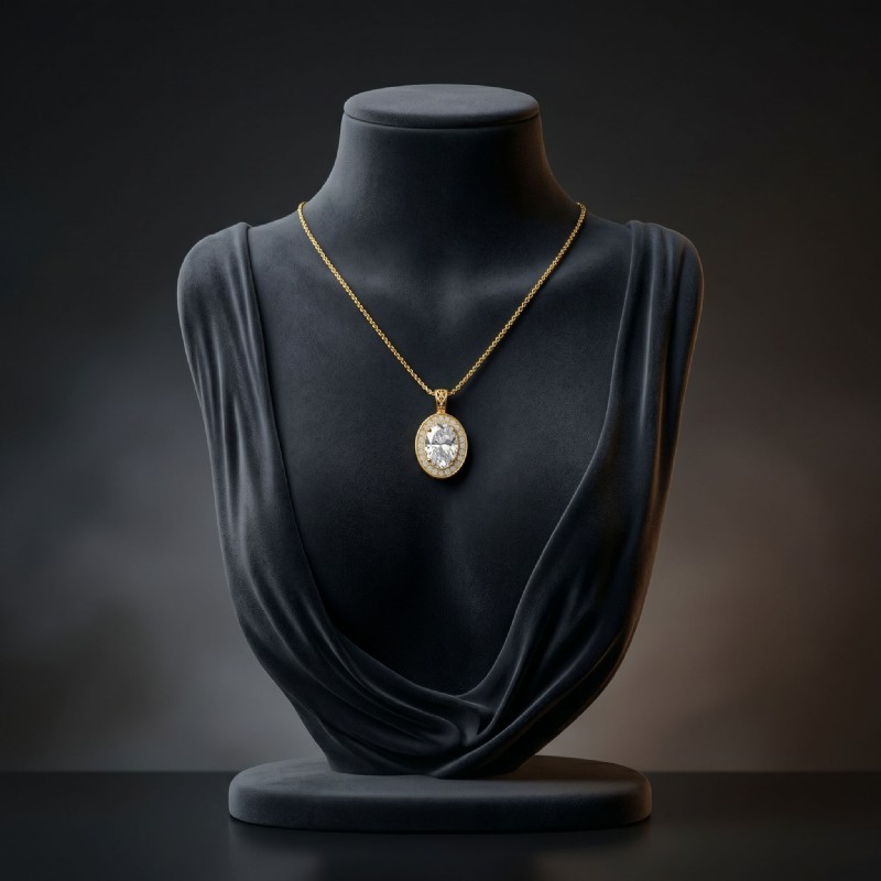  diamond Pendant 18k Gold Yellow