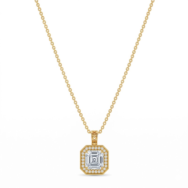  diamond Pendant 18k Gold Yellow