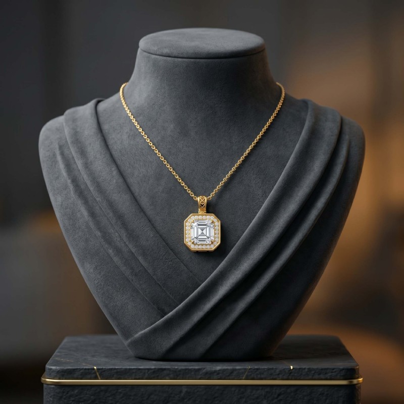 diamond Pendant 18k Gold Yellow