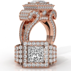  diamond Ring 14k Rose Gold