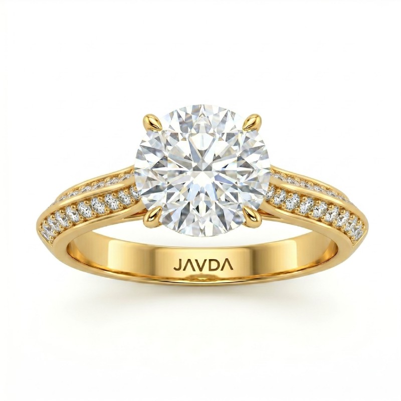  diamond Ring 14k Gold Yellow