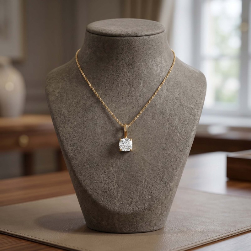  diamond Pendant 14k Gold Yellow