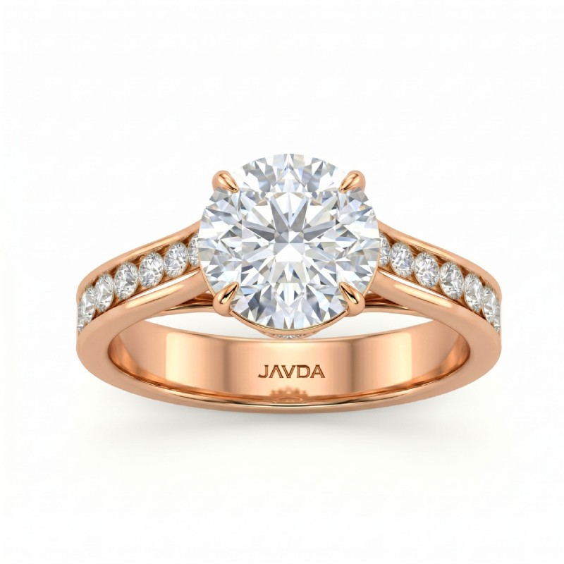  diamond Ring 14k Rose Gold