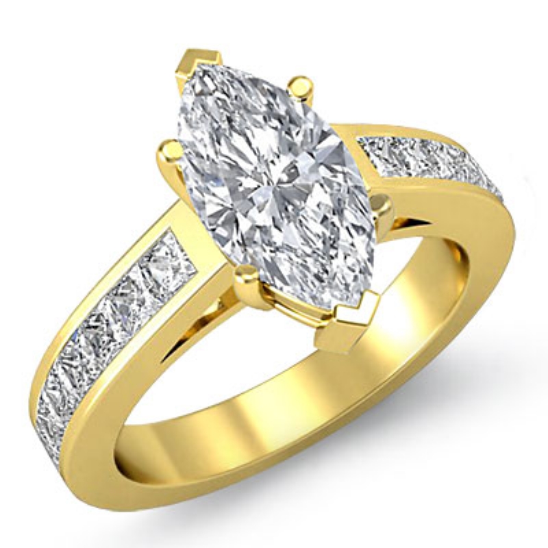  diamond Ring 14k Gold Yellow