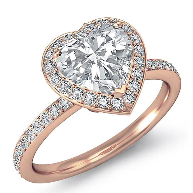 diamond Ring 14k Rose Gold