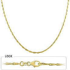 14k Yellow Gold Women's Fancy Light Chain (1.90mm,18
