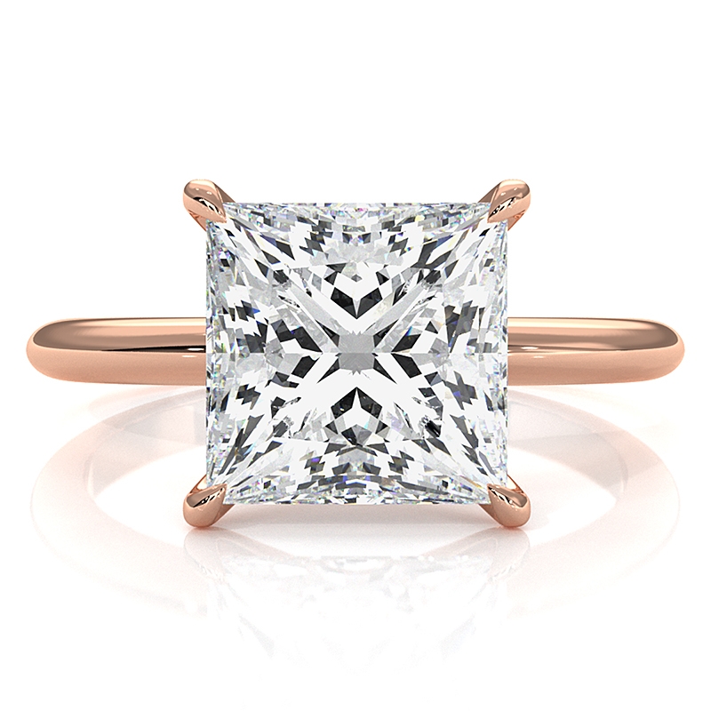  diamond Ring 18k Rose Gold