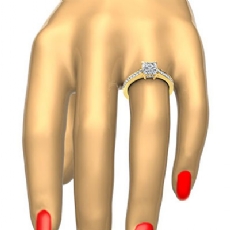  diamond Ring 14k Gold Yellow