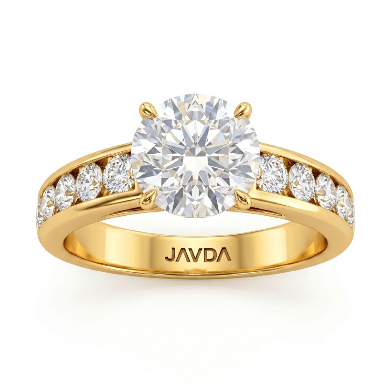  diamond Ring 14k Gold Yellow