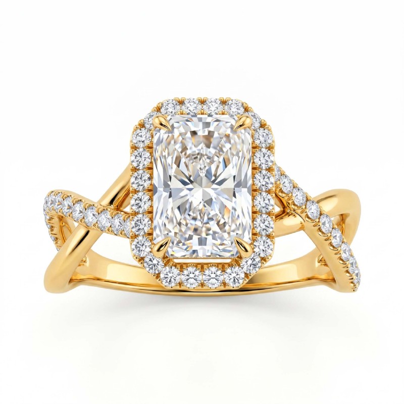  diamond Ring 14k Gold Yellow