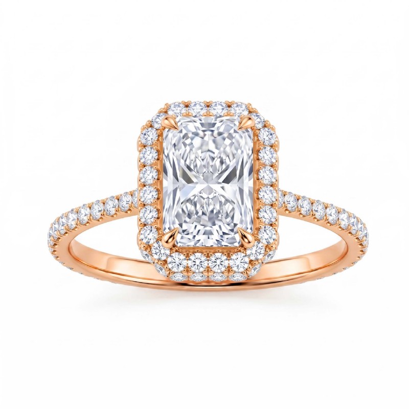  diamond Ring 14k Rose Gold