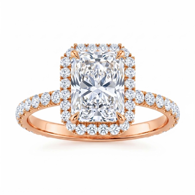  diamond Ring 14k Rose Gold