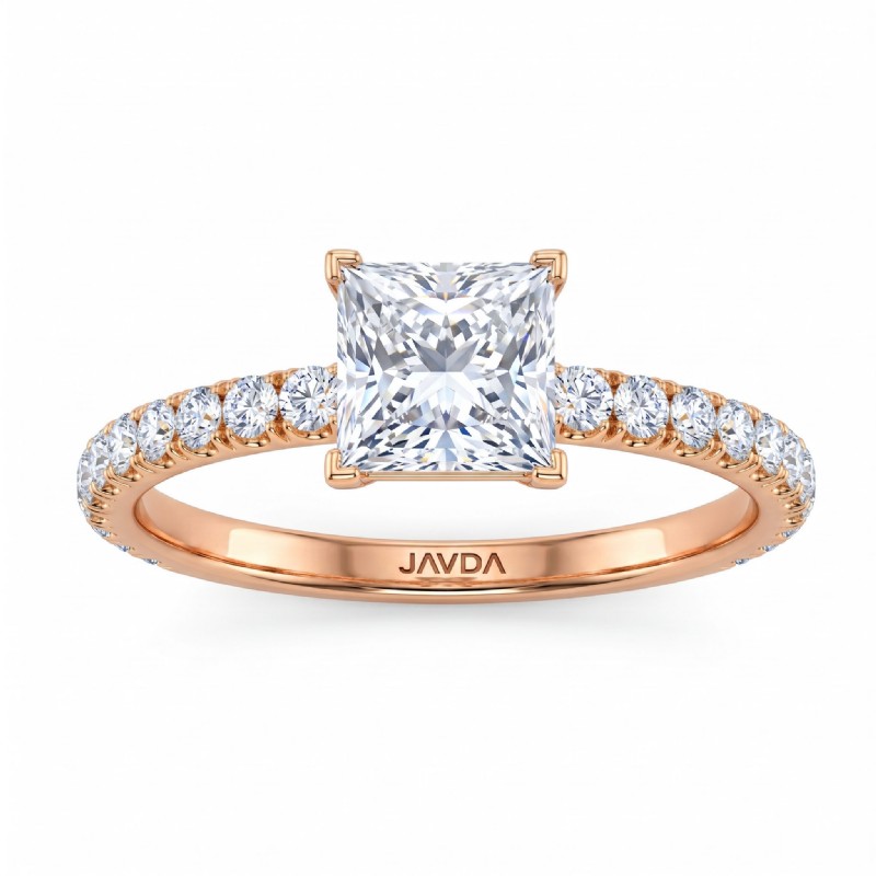  diamond Ring 14k Rose Gold