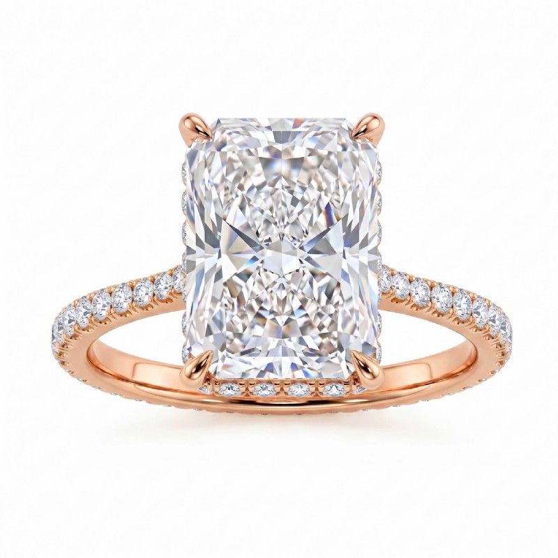  diamond Ring 14k Rose Gold