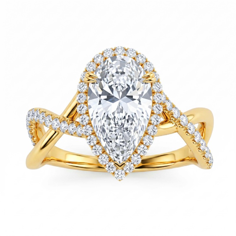  diamond Ring 14k Gold Yellow