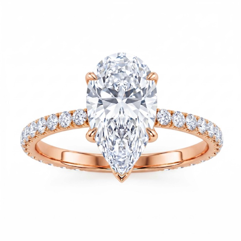  diamond Ring 14k Rose Gold