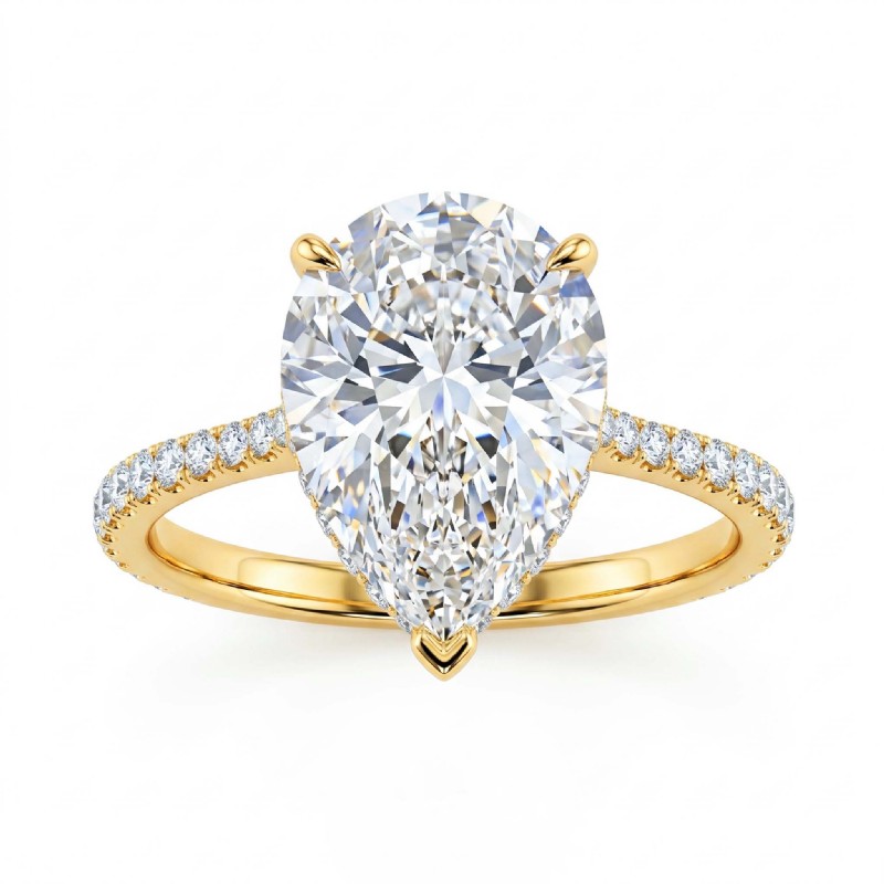  diamond Ring 14k Gold Yellow