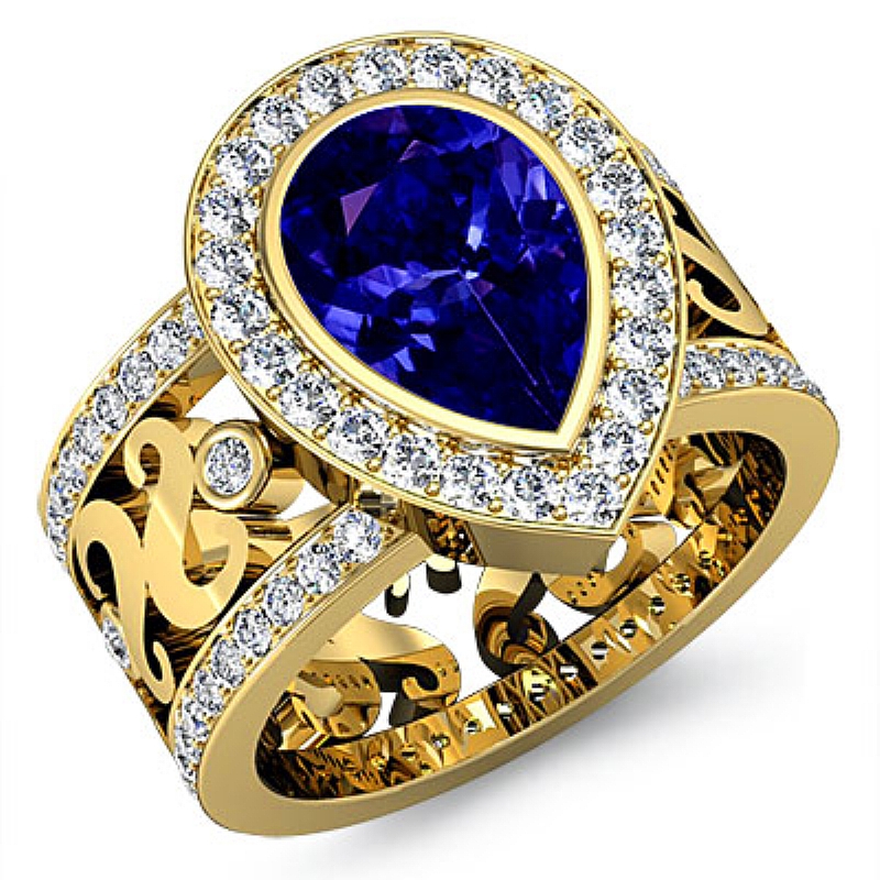  Pear diamond  Hot Deals in 18k Gold Yellow