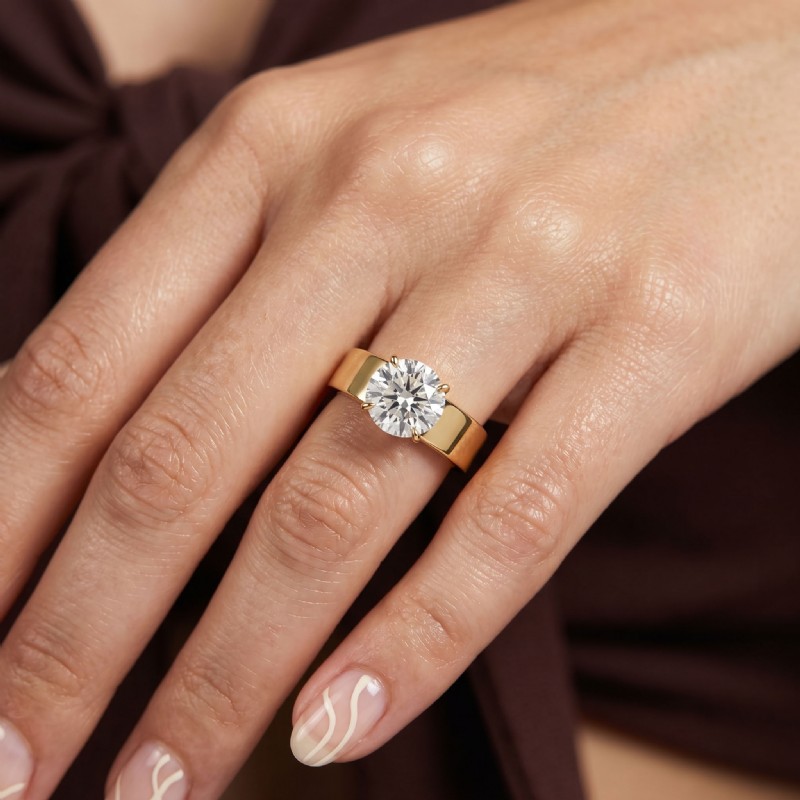  diamond Ring 14k Gold Yellow