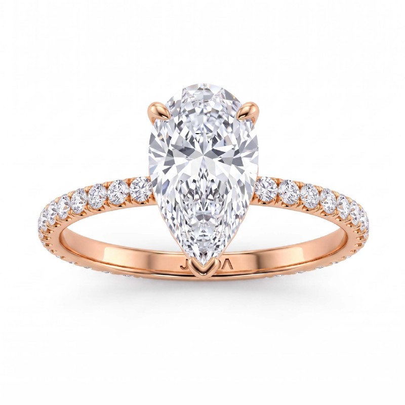  diamond Ring 14k Rose Gold