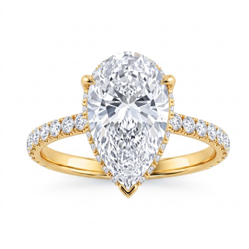  diamond Ring 14k Gold Yellow