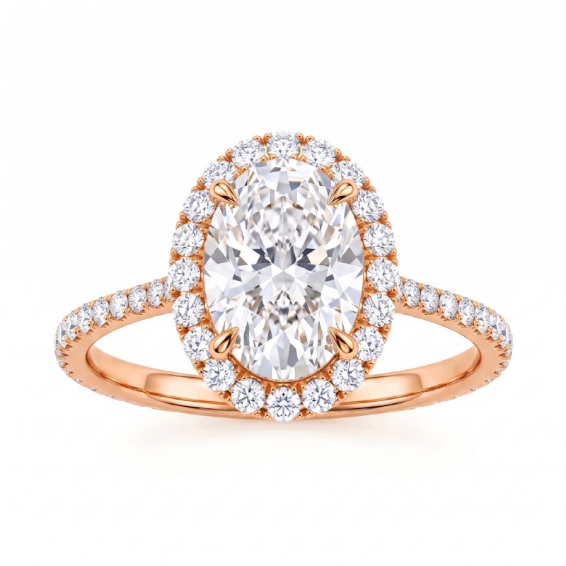  diamond Ring 14k Rose Gold