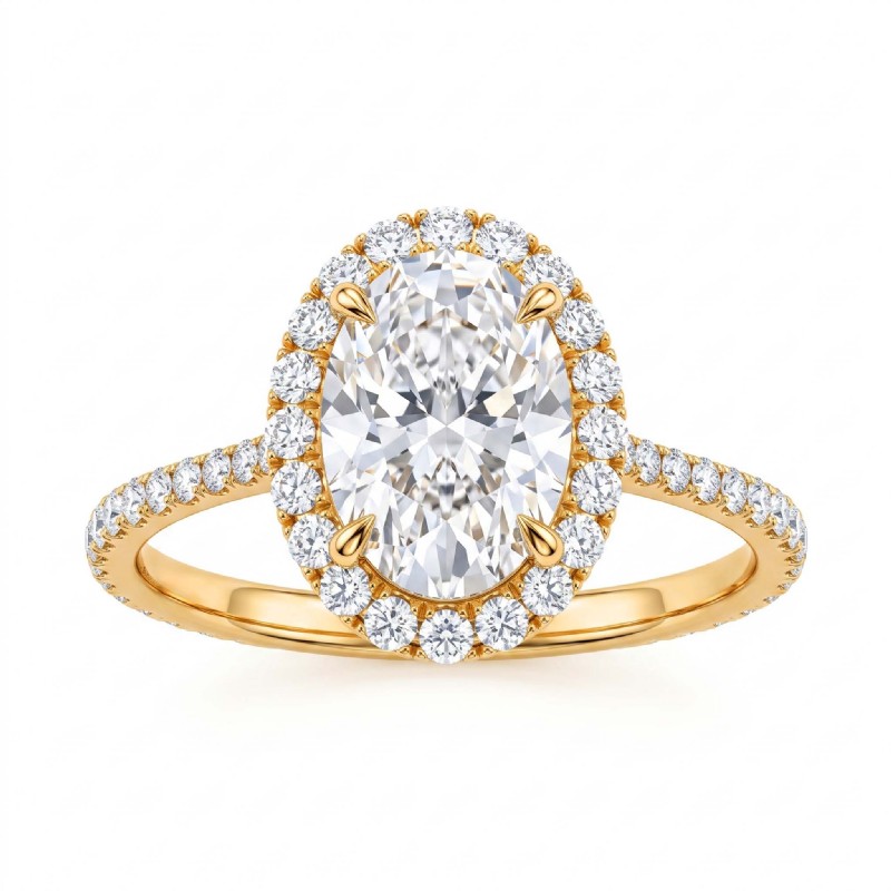  diamond Ring 18k Gold Yellow