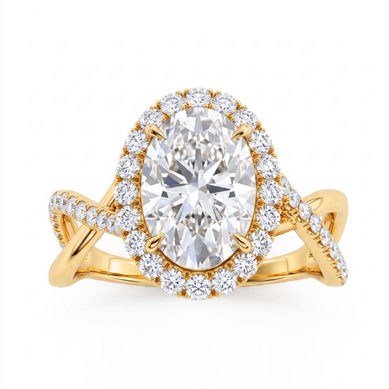  diamond Ring 18k Gold Yellow