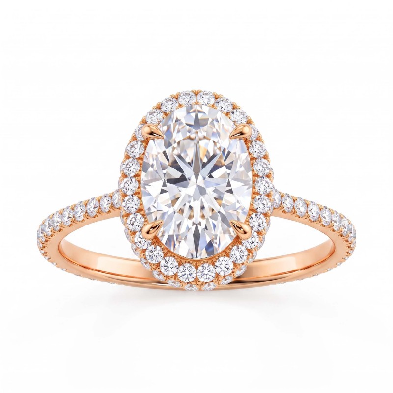  diamond Ring 14k Rose Gold