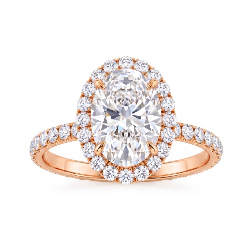  diamond Ring 14k Rose Gold