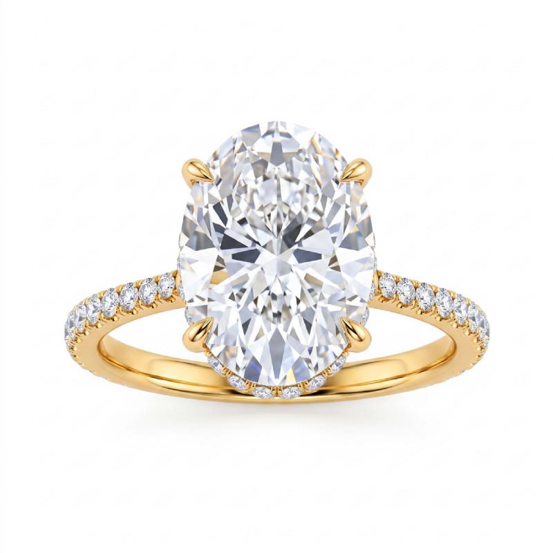  diamond Ring 18k Gold Yellow