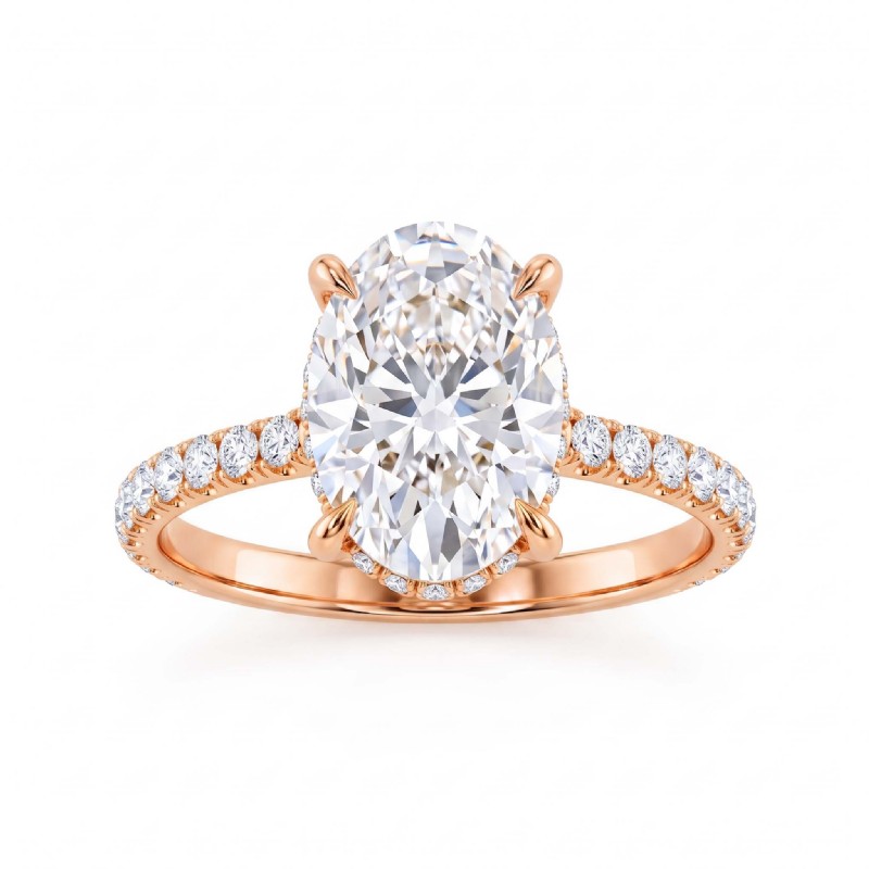  diamond Ring 14k Rose Gold