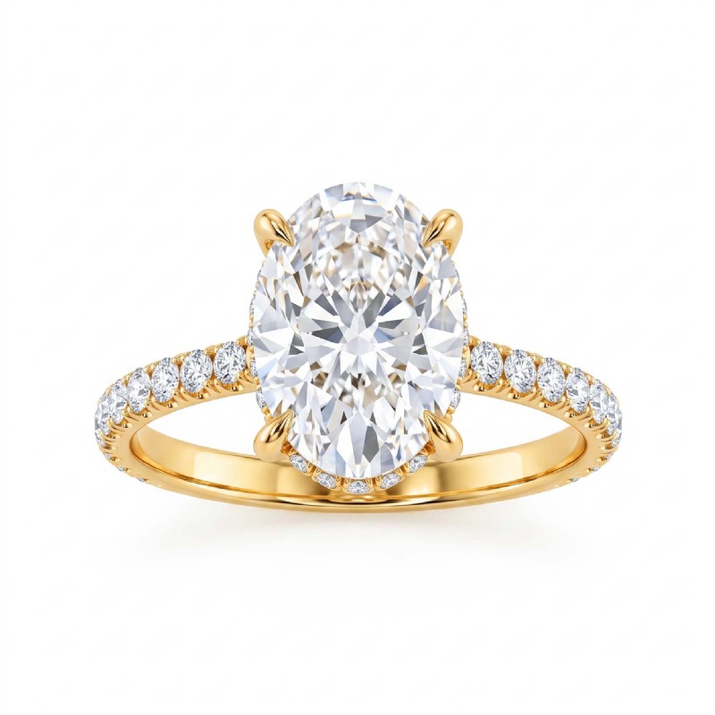  diamond Ring 18k Gold Yellow
