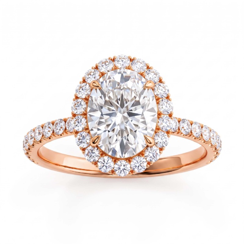  diamond Ring 14k Rose Gold
