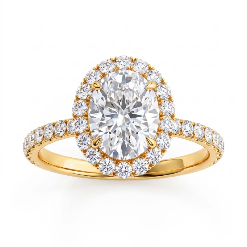  diamond Ring 18k Gold Yellow