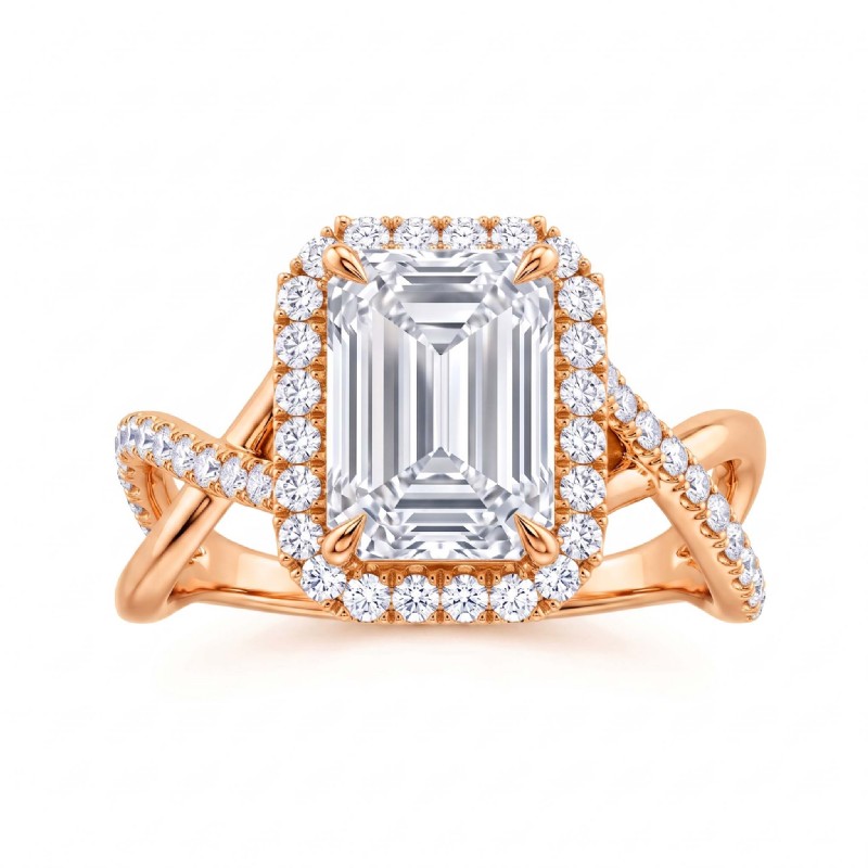  diamond Ring 14k Rose Gold