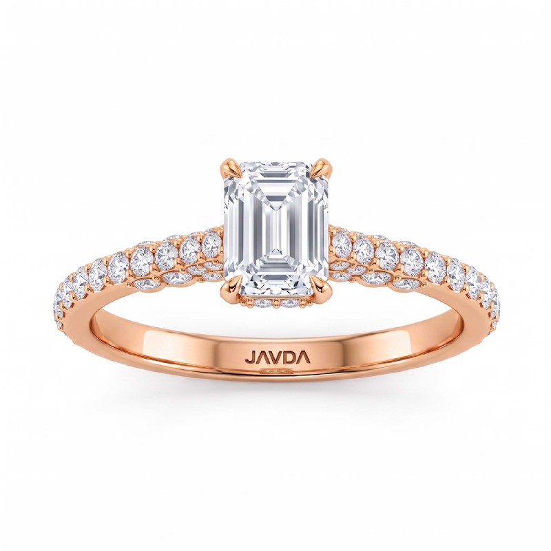  diamond Ring 14k Rose Gold