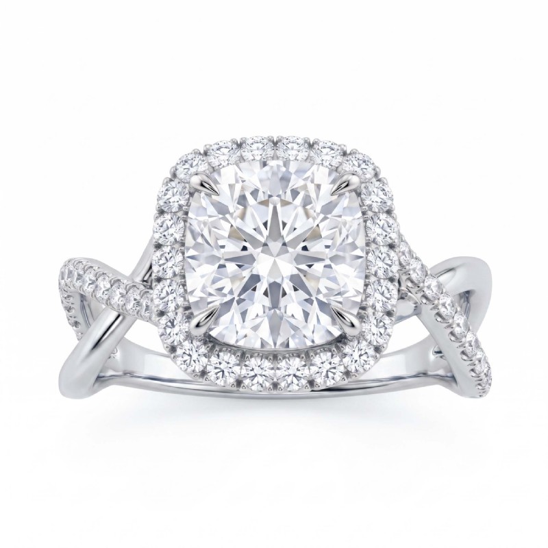  diamond Ring 14k Gold White